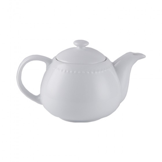 Tetera De Porcelana Blanca...