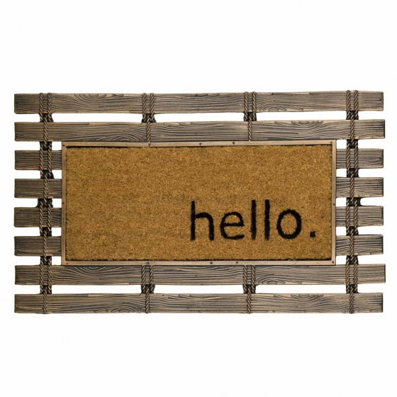 Felpudo Hello De Coco Y...