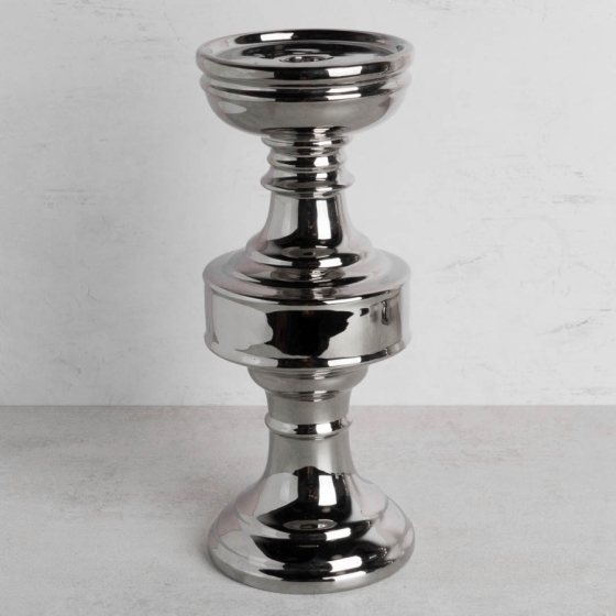 Candelabro Plateado de...