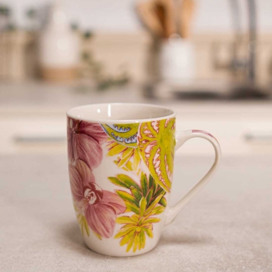 Mug C/Caja Flor 350Ml Surtido